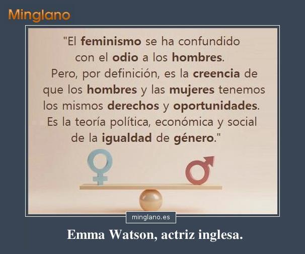 FRASES de EMMA WATSON sobre el FEMINISMO