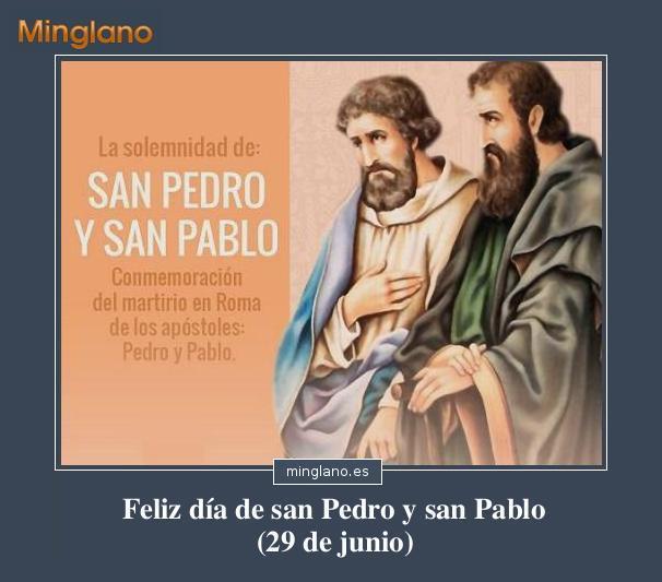 FRASES para el DÍA de SAN PEDRO y SAN PABLO